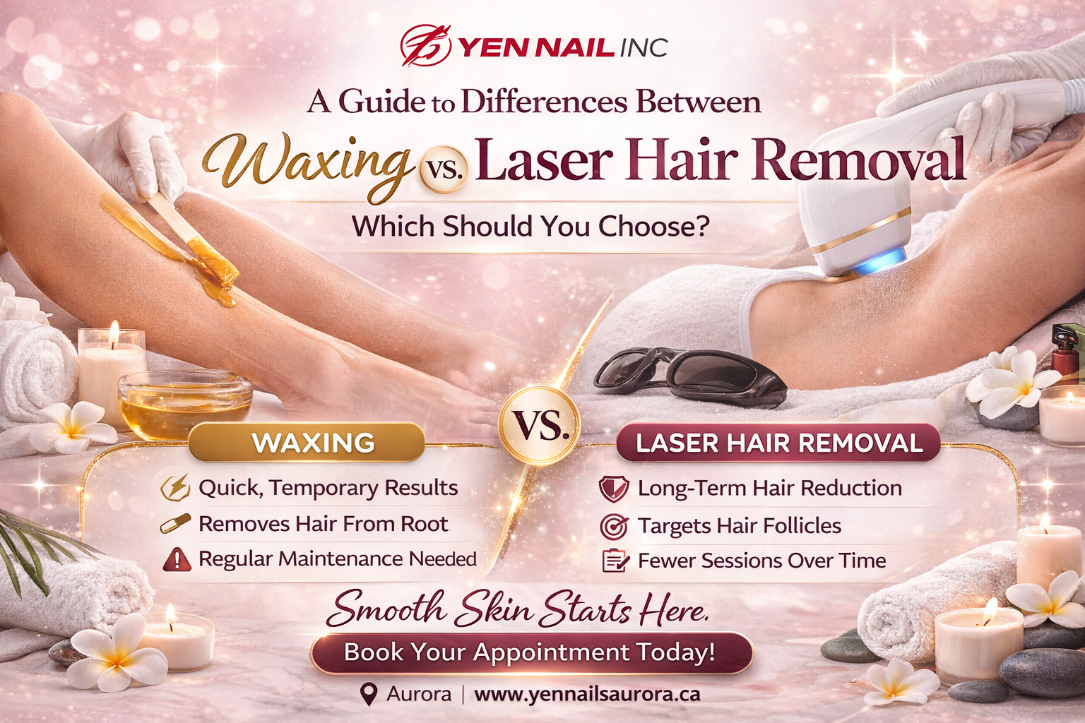 A Guide to Differences Between Waxing vs Laser Hair Removal