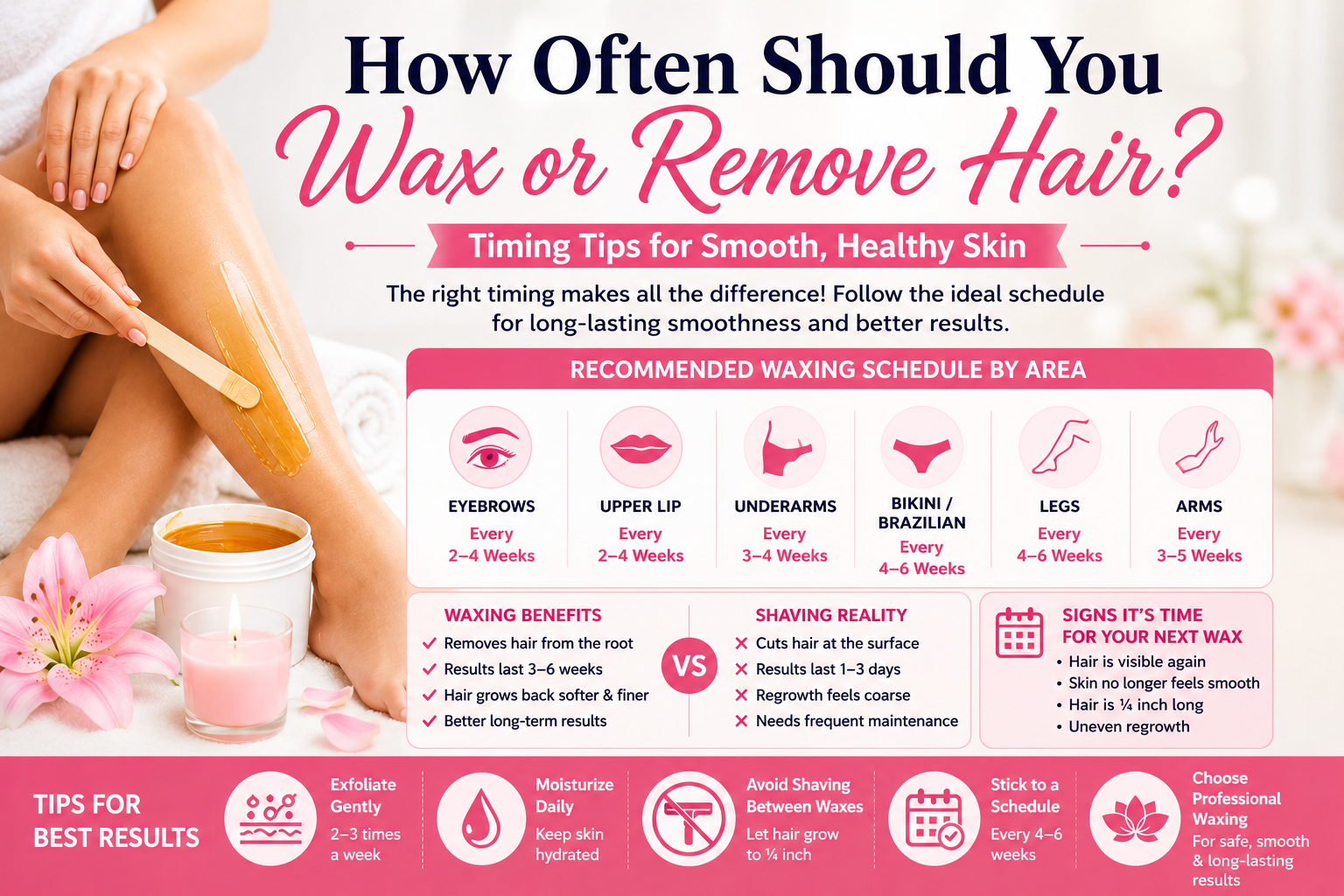 How Often Should You Wax or Remove Hair?