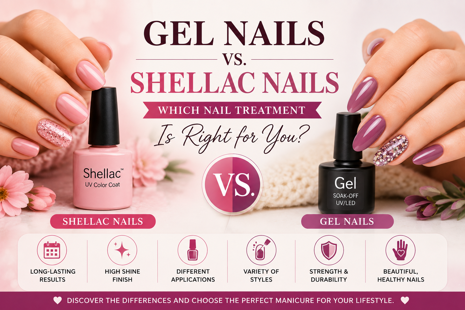 Gel Nails vs. Shellac Nails: Which Nail Treatment is Right for You?