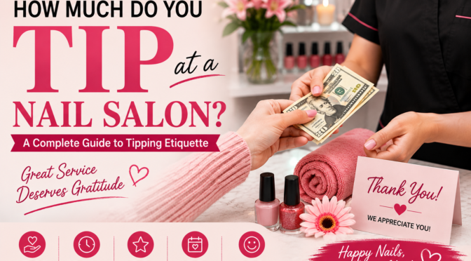 How much do you tip at a nail salon?