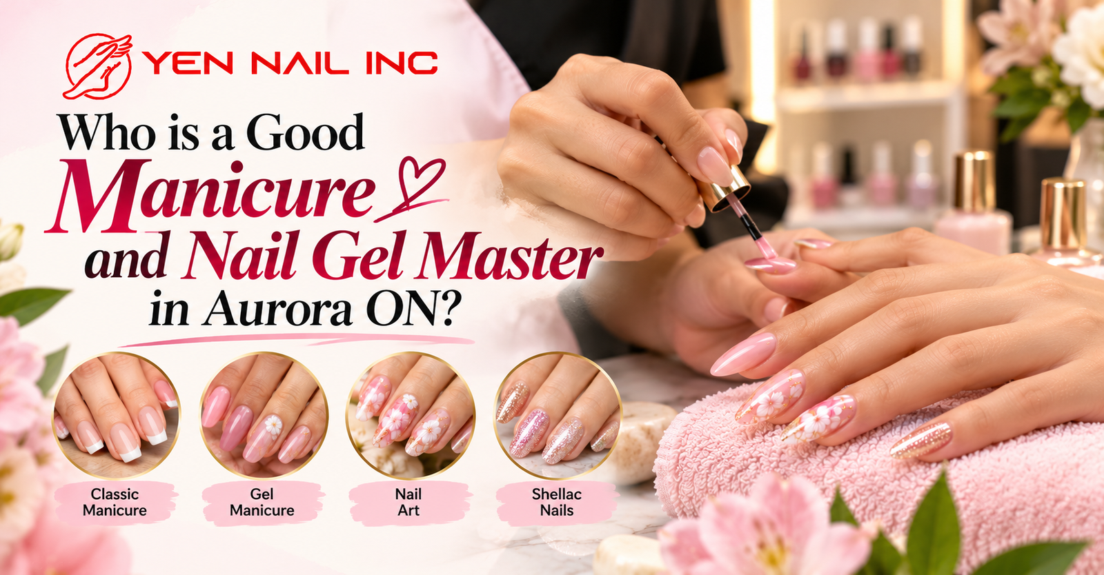 Who is a good manicure and nail gel master in Aurora ON?